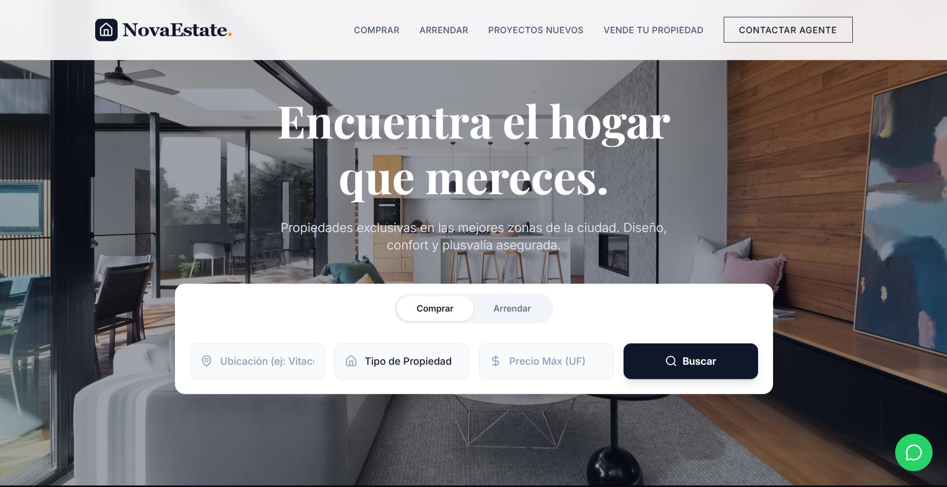 Demo de sitio web para inmobiliaria